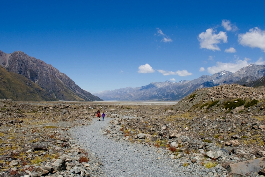 Tasman Glacier Walk mit Kindern