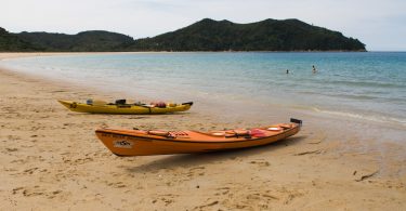 Seekajaks Abel Tasman Strand Neuseeland