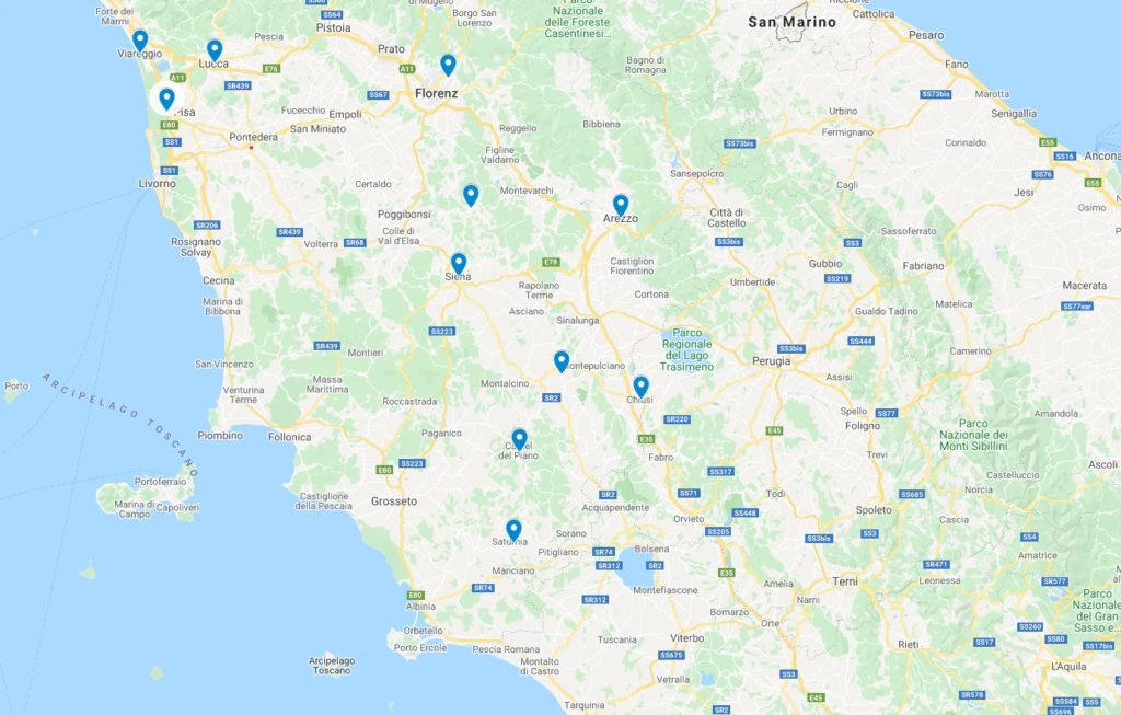 Google Maps Toskana-Tipps