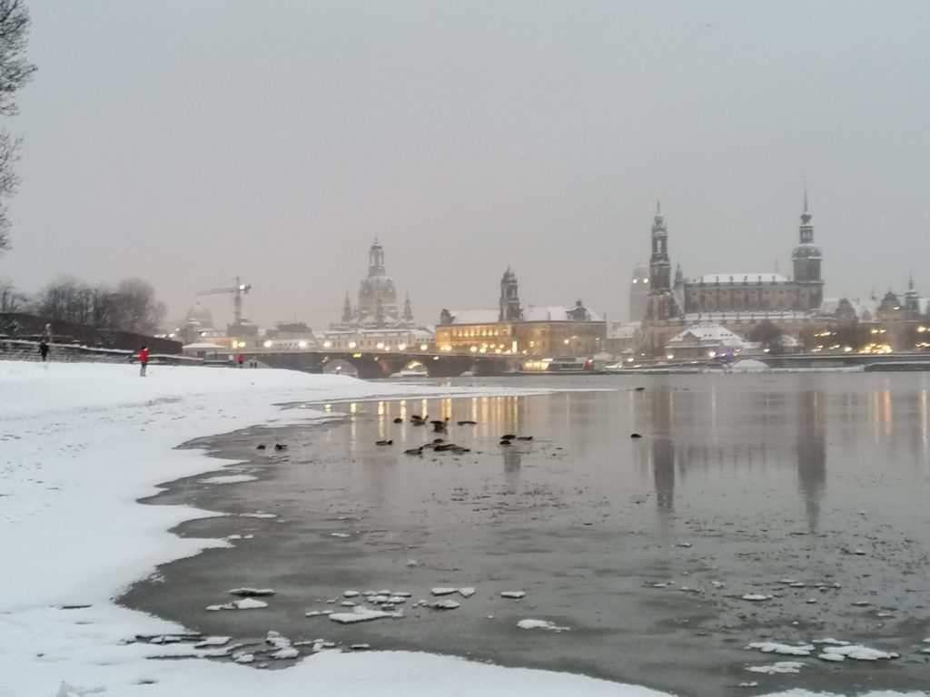 Dresden Skyline Winter